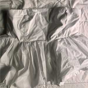 Abercrombie & Fitch Strapless Bubble Hem Top, Size Small